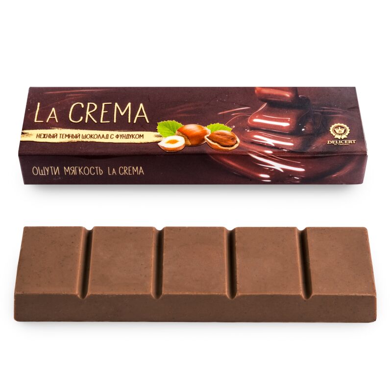 Батончик La crema – Темный с Фундуком, 55 гр.