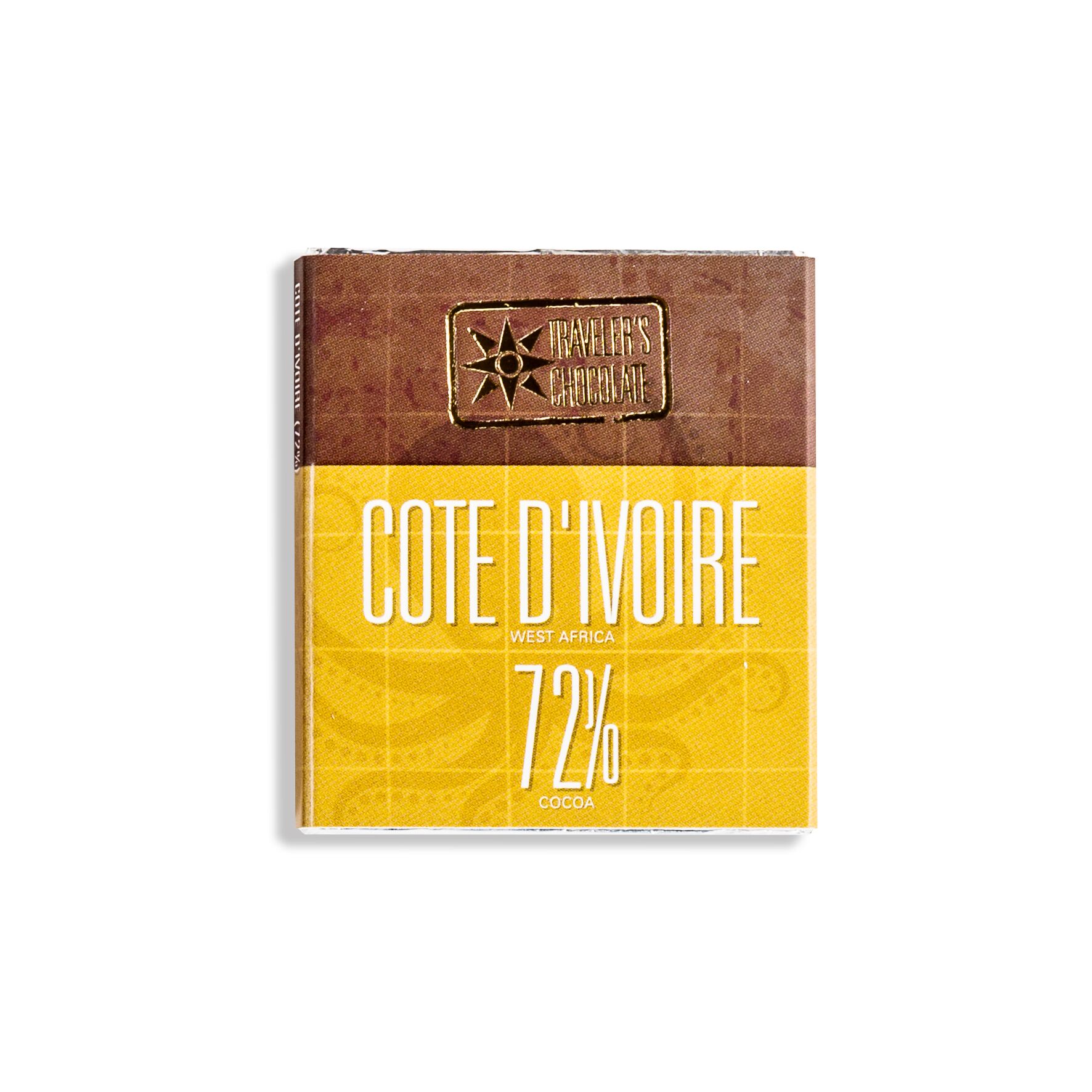 Регион Cote d'Ivoire 72%, моносортовой шоколад, 13 гр.