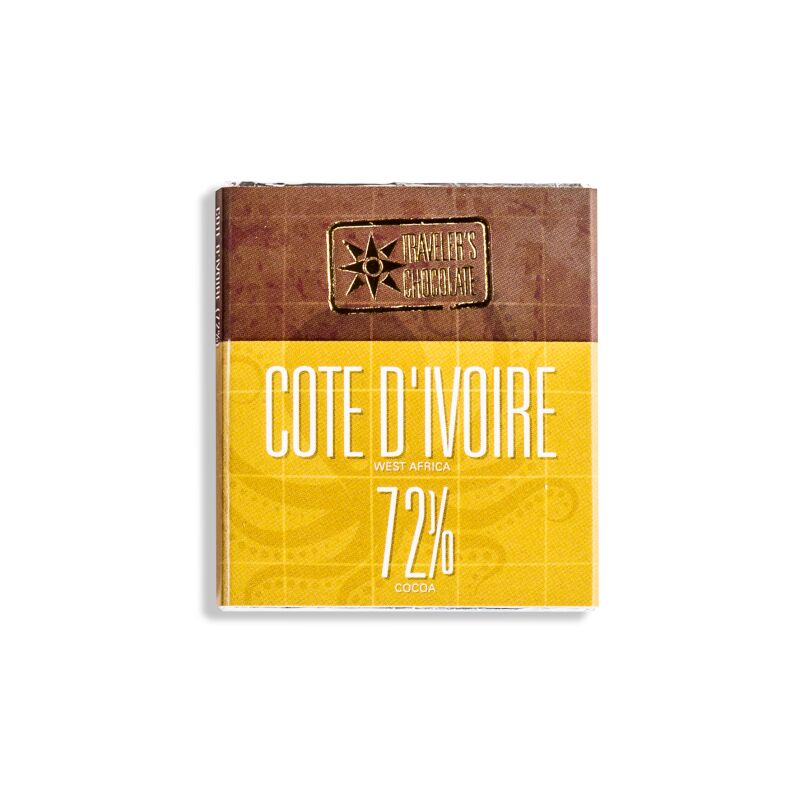 Регион Cote d'Ivoire 72%, моносортовой шоколад, 13 гр.